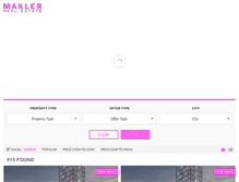 Tablet Screenshot of maklerrealestate.com